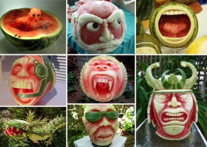 Bizarre Watermelon Carving Art